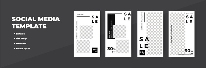 Editable Social Media Template for Fashion Sales