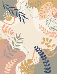 Hand drawn colourful art background design.