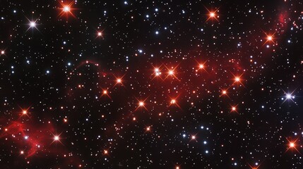 Fototapeta premium Red Light Magic: Christmas Banner Background