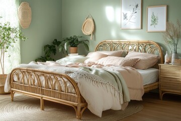 Tranquil bedroom with a light, airy, and serene ambiance