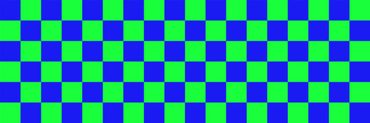 Green, blue and black abstract seamless pattern. Composition with geometric shapes in a minimalist style. Vector trendy background for banner, poster, festival, music and parties