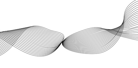 abstract black line wave background 