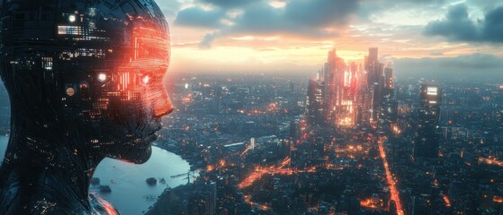 Dystopian Future Where AI Has Taken Control Over Humanity and Society