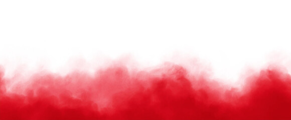Vibrant red smoke curling, dissipating against transparent backdrop, adding dynamic visual interest for graphic design projects