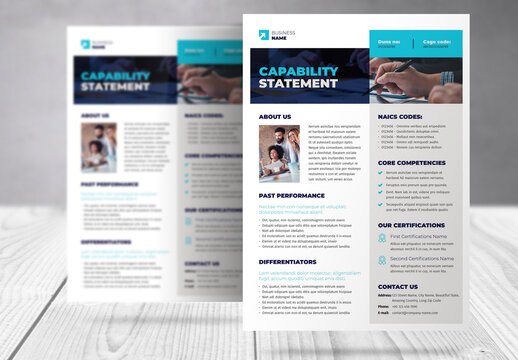 Capability Statement Business Document Template 