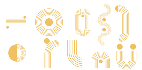 Boho Aesthetic Geometric Set