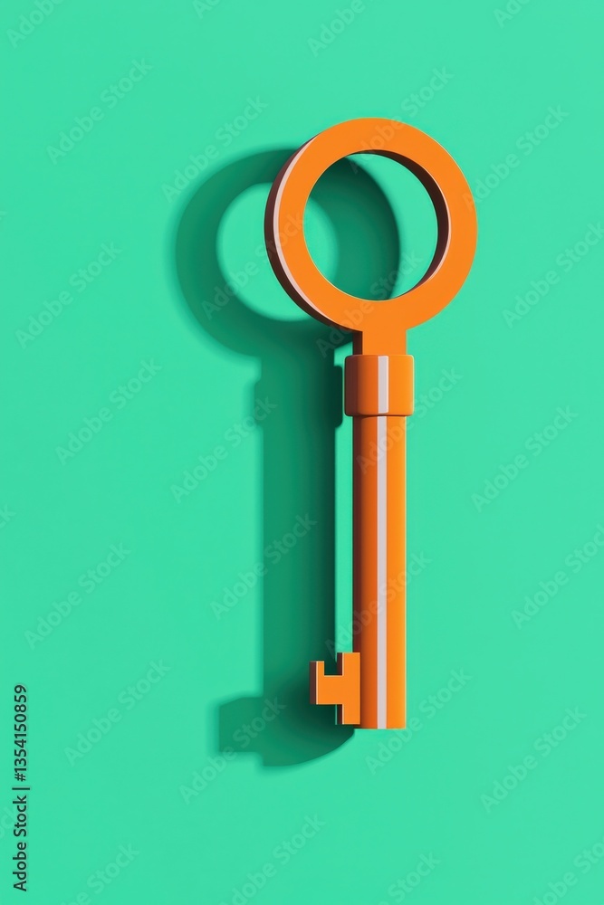 Poster cyber key unlocking access to voter rights digitally