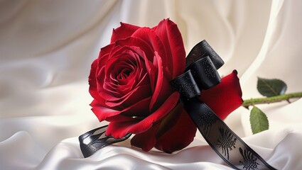 single red rose