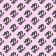 Ground cut and trees solid seamless pattern, construction theme. Vector graphics. Forest nature terrain soil cut sign with background, repeat glyph icon.