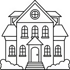  Elegant Mansion Outline - Classic Architectural Design