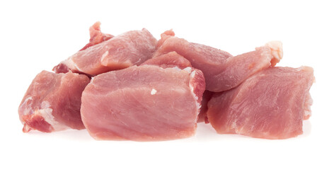 Meat isolated on white background.
