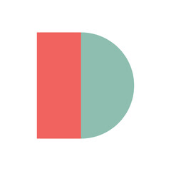 Colorful Alphabet Shape