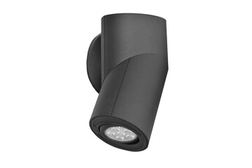 Black LED downlight isolated on white background
