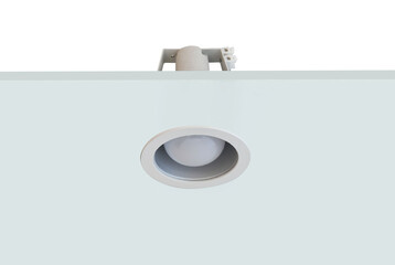 Downlight or Ceiling light Installed on a gray ceiling.
