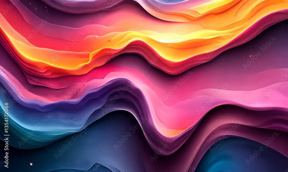 Poster abstract fluid art animation with vibrant colors and dynamic flowing motion for backgrounds