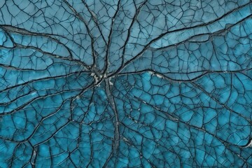Intricate Cracked Teal Texture for Design Inspiration