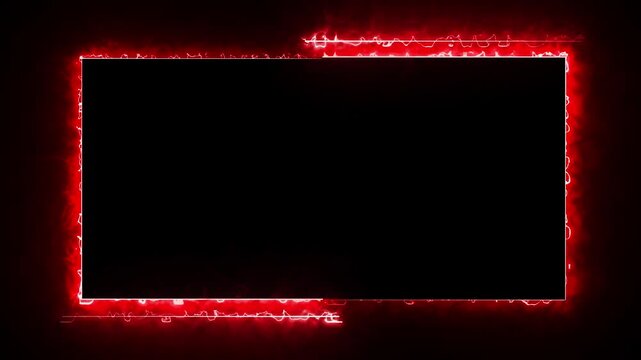 Frame laser neon gaming overlay background