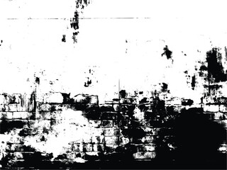 High-Contrast Grunge Brick Wall Texture Distressed Urban Overlay