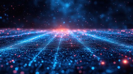 blue digital concept tecnology data stream