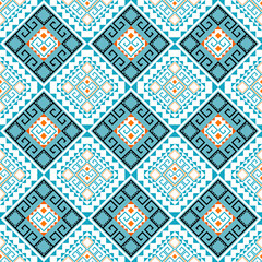 Geometric ethnic Navajo Native American pattern. Abstract ethnic geometric seamless pattern design...
