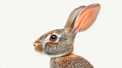 Obraz premium gray hare profile portrait