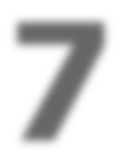 Transparent number seven shadow, casting geometric design overlay for mathematical and counting graphic concepts