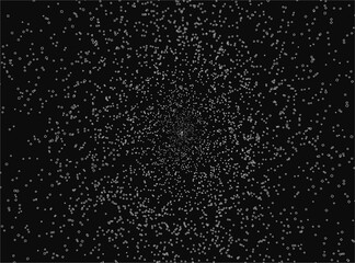 A black and white of a starry sky with a lot of white dots. The image has a dreamy and peaceful mood, as if the viewer is looking up at the stars and feeling a sense of wonder and awe