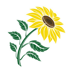 Sun Kissed Petals  Floral Silhouette