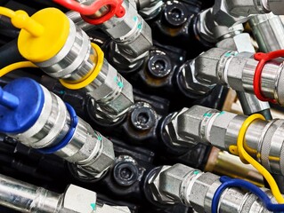 Exploring the intricate world of hydraulic connectors and hoses in industrial machinery