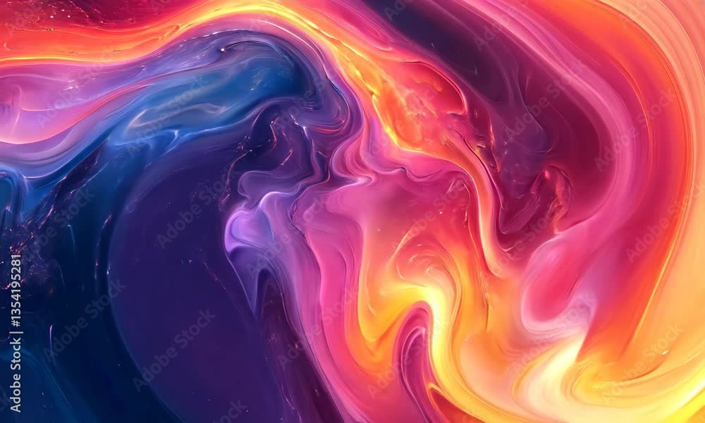 Poster abstract colorful background texture with dynamic swirls and soft light effects