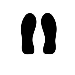 Human footprint illustration