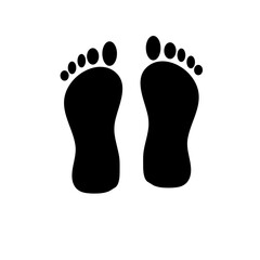 Human footprint illustration