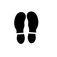 Human footprint illustration