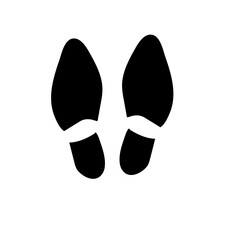 Human footprint illustration