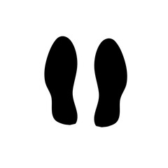 Human footprint illustration