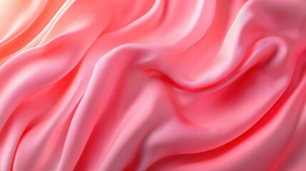 Fototapeta premium Luxurious Silk: An elegant display of flowing silk fabric in soft, delicate hues, showcasing its smooth texture and graceful movement, evoking a sense of luxury and comfort.