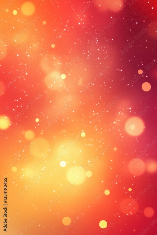 Poster abstract bokeh of fiery: capturing the vibrant dance of light in a warm, evocative display of bokeh 