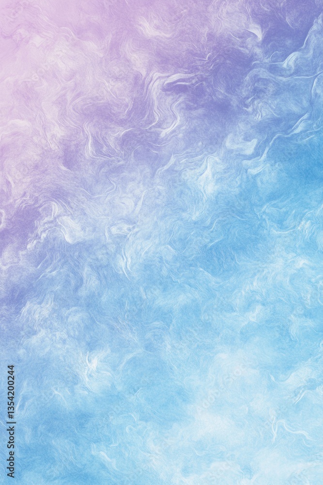 Poster ethereal sky: captivating abstract illustration in soft pastel hues. this image creates a mesmerizin