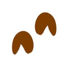 Walking track animals paw
