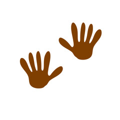 Walking track animals paw
