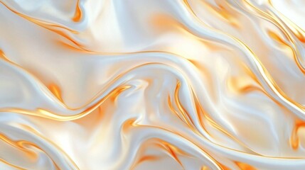 Obraz premium Abstract background featuring delicate white and gold silk patterns