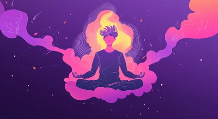 Peaceful Mind Meditation Art