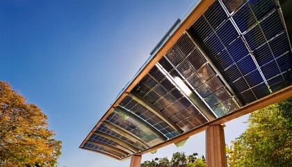 close up of a solar panel structure forming part of a modern pergola in barcelona showcasing clean energy technology