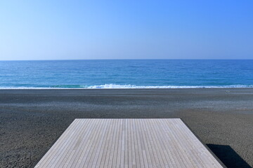 芸西村の琴ヶ浜　太平洋が一望できる砂浜　（高知県）