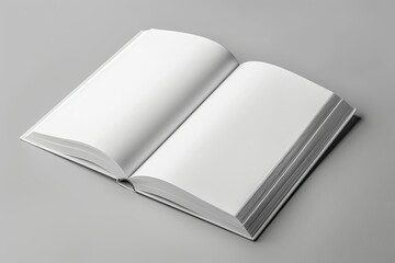 Flawless Picture of White Book, Template, Clean, Magazine, Mockup Image