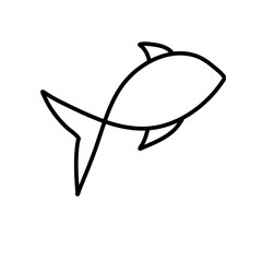 Fish line icon
