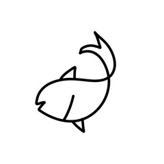 Fish line icon
