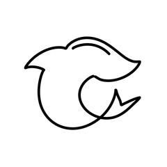 Fish line icon
