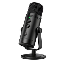microphone condenser on transparent background