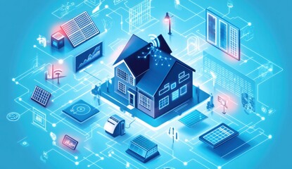 Obraz premium Smart Home Technology: A Connected Future